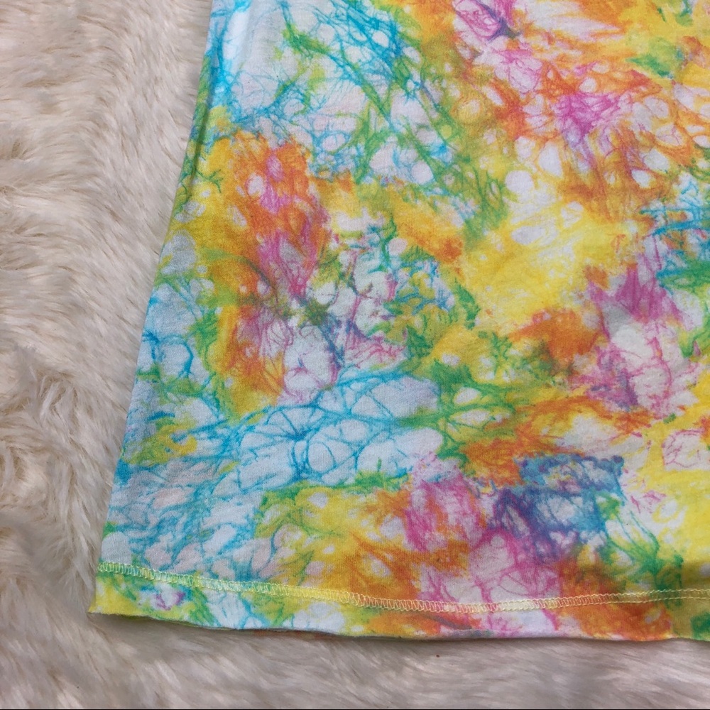 Free People Tie Dye Crochet Detail Tank Top - Picture 4 of 4